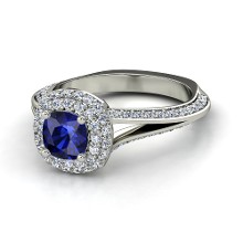 platinum and sapphire wedding rings