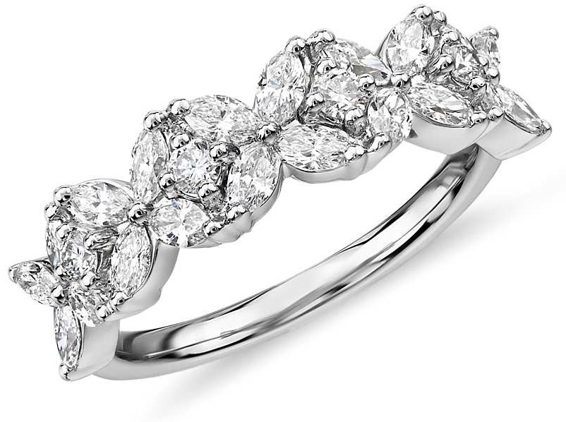 monique lhuillier petal garland diamond eternity ring